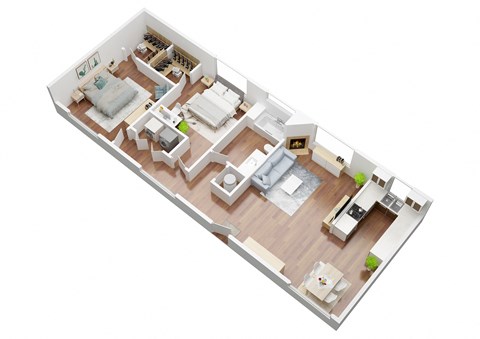 2 Bedroom Acacia Floorplan